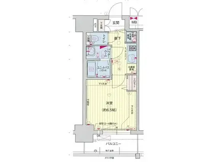 プレサンス大須プライマル(1K/5階)の間取り写真