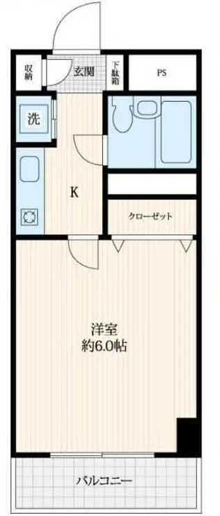 ラカータ川越 3階階 間取り