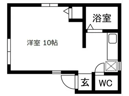 プレジール鶴舞(ワンルーム/2階)の間取り写真