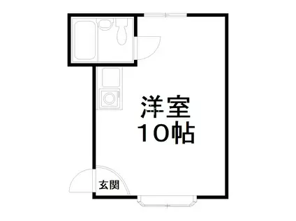 スクエア藤ノ森(ワンルーム/3階)の間取り写真
