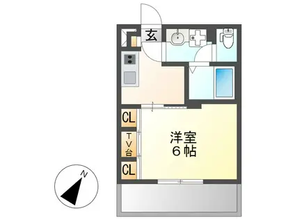 リブリ・千種(1K/3階)の間取り写真