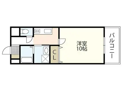 ロイヤルガーデン(1K/4階)の間取り写真