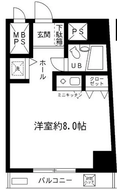 大井町プリンスハイツ 2階階 間取り