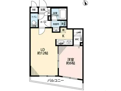 プレール・ドゥーク上中里(1LDK/4階)の間取り写真