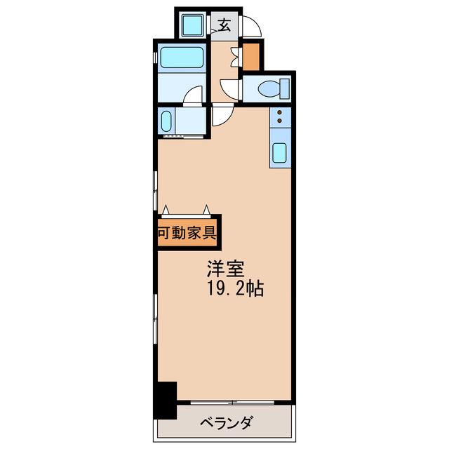 ST.REGIS IZUMI(ワンルーム/8階)の間取り写真