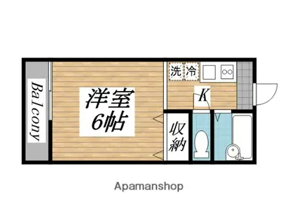 サニーコート(1K/1階)の間取り写真