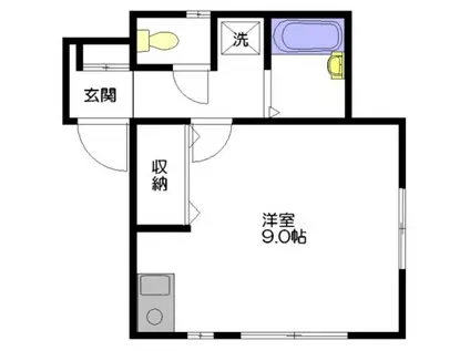 ラ・フォレスタ(ワンルーム/2階)の間取り写真