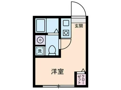 アムス早稲田(ワンルーム/3階)の間取り写真