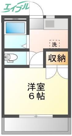 サニーヒルズ泉田I(1K/3階)の間取り写真