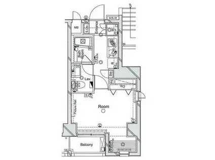 レジオス用賀NC(1K/3階)の間取り写真