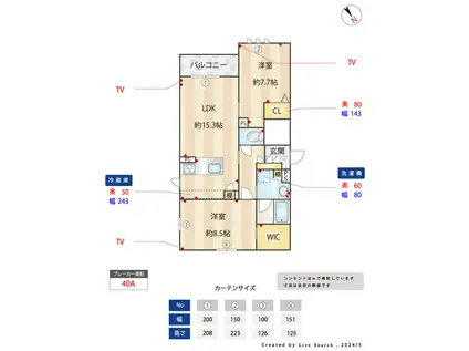 CENTRAL JIGYO(2LDK/2階)の間取り写真