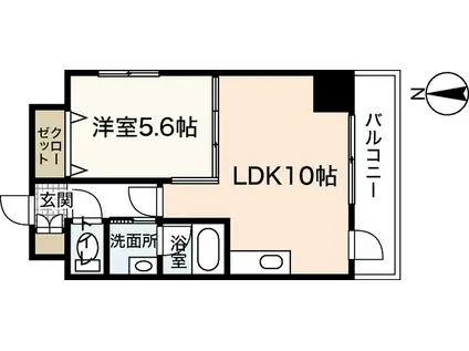 CREA HIROMI(1LDK/2階)の間取り写真