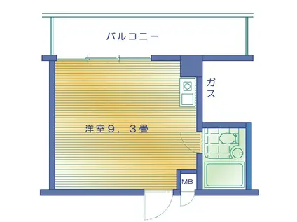 メゾン目白(ワンルーム/3階)の間取り写真