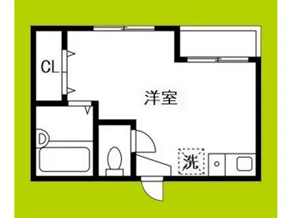 ラパンジール長堀(ワンルーム/3階)の間取り写真