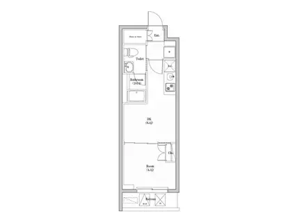 アーバンパーク東向島(1DK/2階)の間取り写真