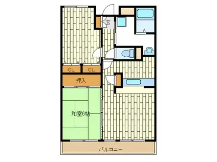 メゾンラフィネ(2LDK/8階)の間取り写真