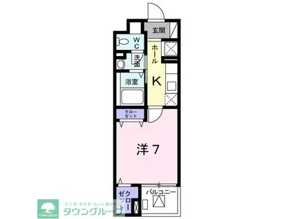 グラン アンジュ(1K/5階)の間取り写真