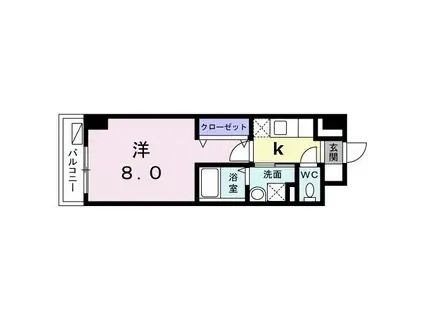 ピッコロ マジオーネ(1K/3階)の間取り写真