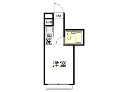 セントラルパレスII(ワンルーム/3階)の間取り写真