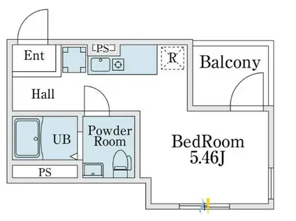 MIAM矢向(ワンルーム/2階)の間取り写真