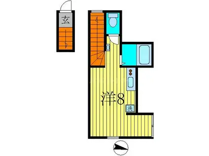 CITTA金町(ワンルーム/2階)の間取り写真
