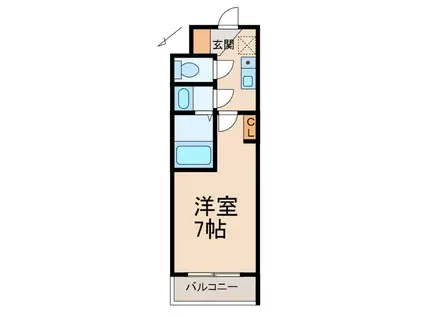 学生会館 UNI E MEAL 和歌山大学前(1K/5階)の間取り写真