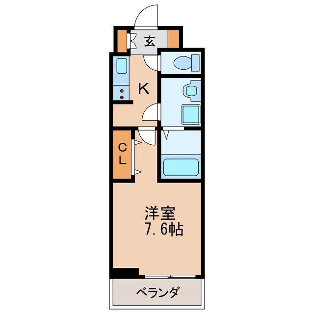 REGAROII(1K/1階)の間取り写真