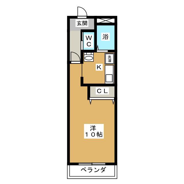 MIRAIBLD(1K/4階)の間取り写真