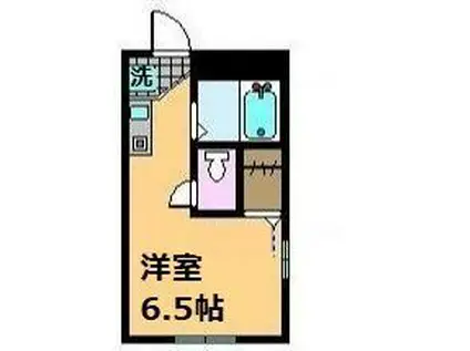 オークラレジデンス横浜新子安(ワンルーム/1階)の間取り写真