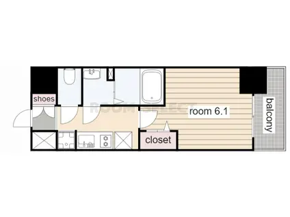 プレサンス丸の内アドブル(1K/3階)の間取り写真