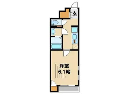 クレイノIL VINO V(1K/1階)の間取り写真