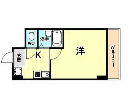 クレセント公光(1K/2階)の間取り写真
