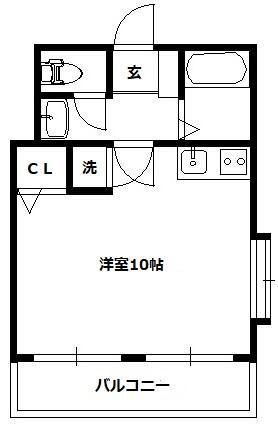 レジデンス西堀(ワンルーム/5階)の間取り写真