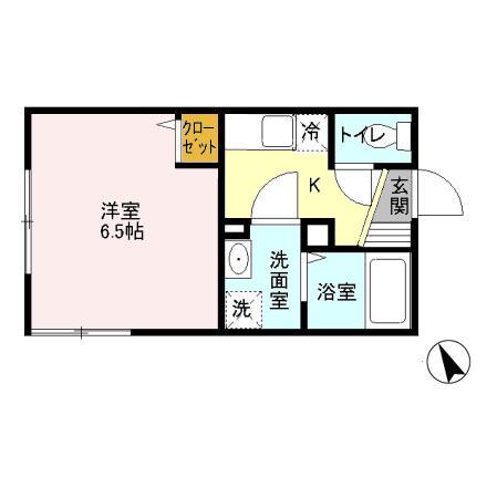 チッタ 南青山(1K/2階)の間取り写真