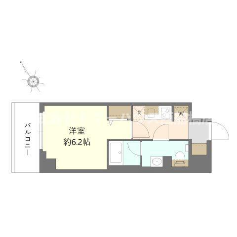 レジデンス船橋東中山(1K/2階)の間取り写真