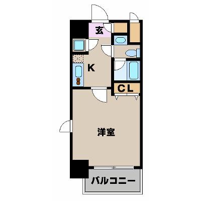 スカイコート池袋西壱番館(1K/4階)の間取り写真