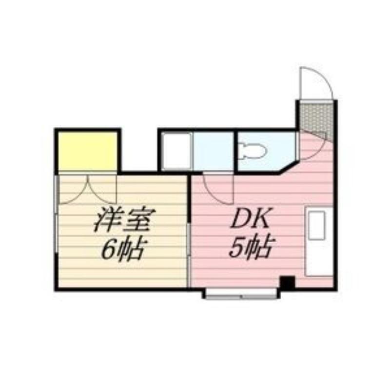 ビッグバーンズマンション南郷(1DK/3階)の間取り写真