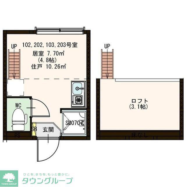 STAGE南長崎(ワンルーム/1階)の間取り写真