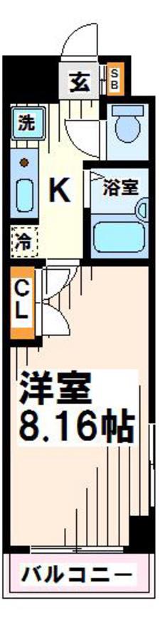 リトルアージュ(1K/2階)の間取り写真