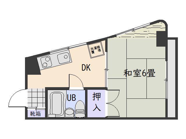 アコアビル天文館(1DK/3階)の間取り写真