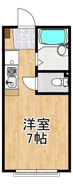 センターホース和白丘(ワンルーム/1階)の間取り写真