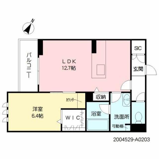 シャーメゾン月出(1LDK/2階)の間取り写真