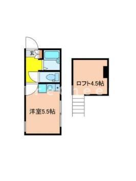 コンフォルタ飛鳥山(ワンルーム/2階)の間取り写真