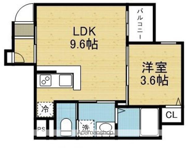 ROBOT HOME 平野(1LDK/2階)の間取り写真