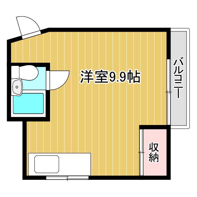 シーズコート(ワンルーム/5階)の間取り写真