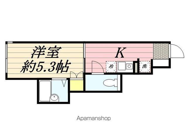 熊野前BASE(1K/1階)の間取り写真