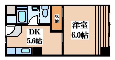 ビレッジハウス城北タワー(1DK/11階)の間取り写真