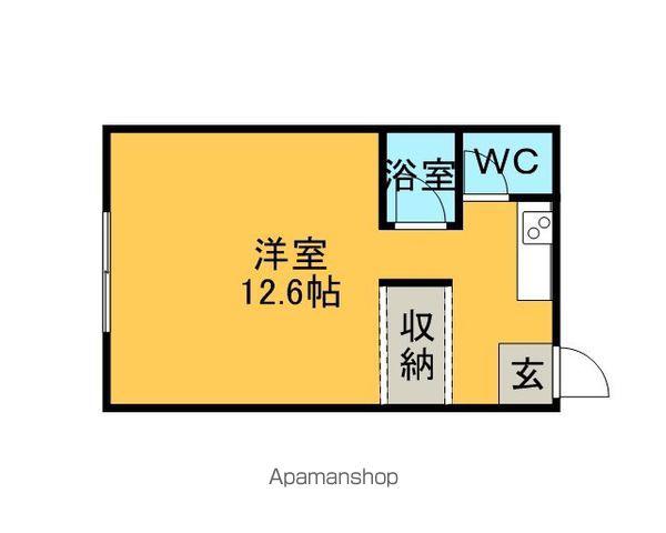 広栄荘7棟(1K/1階)の間取り写真