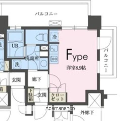 ガレリア東新宿(ワンルーム/5階)の間取り写真