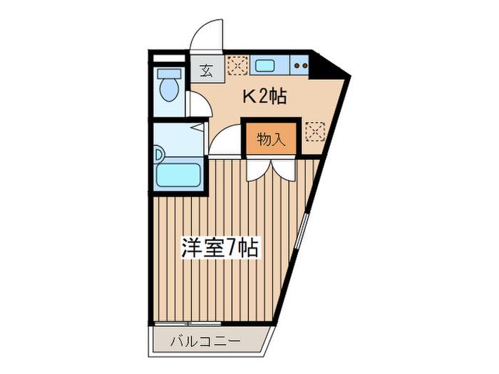 T-3RD(1K/2階)の間取り写真